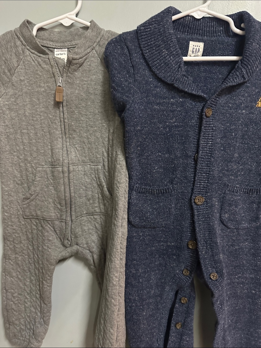 GAP Boys Navy Shawl-Collar Knit Cardigan